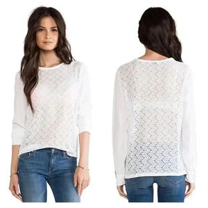 EQUIPMENT Liam Revival Lace Blouse in
Bright White